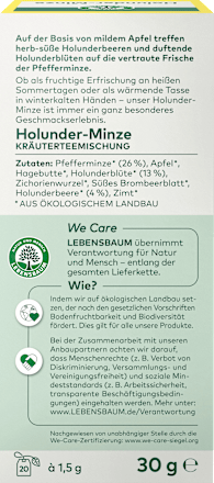 Kräutertee Holunder-Minze LEBENSBAUM