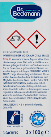 WC pena s aktívnym uhlím Lemon Fresh Dr. Beckmann