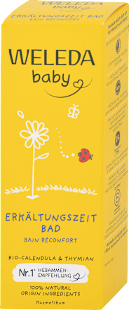 Nechtíkový kúpeľ pri nachladnutí WELEDA baby