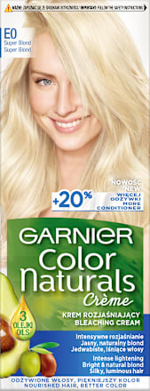 E0 Superblond, odżywczy krem rozjaśniający, intensywne rozjaśnienie GARNIER Color naturals