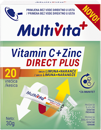 Vitamin C + Zinc Direct Plus, 20 vrećica Multivita