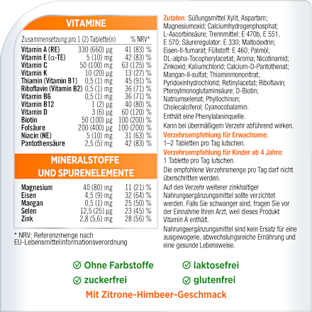 Centrum Frisch & Fruchtig Lutschtabletten 30 St Centrum