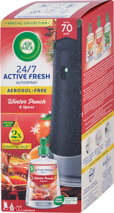 Difuzér a náplň do osviežovača vzduchu 24/7 Active Fresh Zimný punč Air Wick