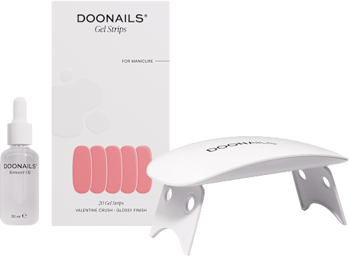 UV Maniküre Starterset Gel Strips Valentine Crush Doonails