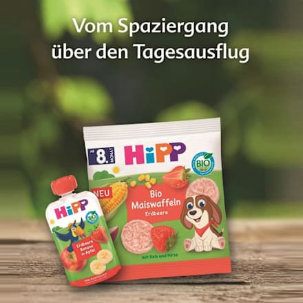 Babysnack Maiswaffeln Erdbeere ab dem 8. Monat HiPP
