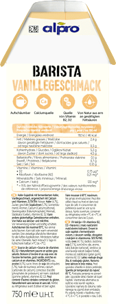 Hafer-Sojadrink Barista Vanille Geschmack alpro