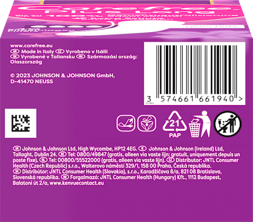 Wkładki higieniczne Plus Long Light Carefree