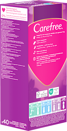 Wkładki higieniczne Plus Long Light Carefree