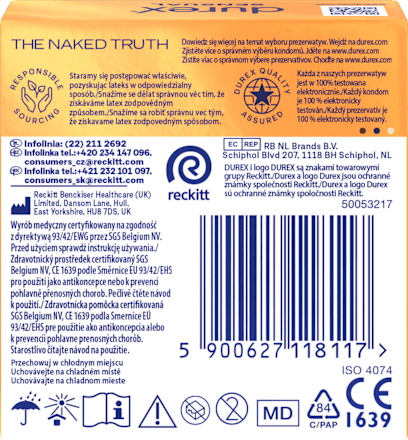 Prezerwatywy Sensual Durex