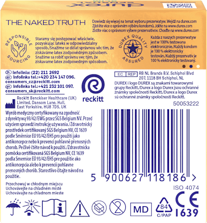 Prezerwatywy Sensual Slim Durex