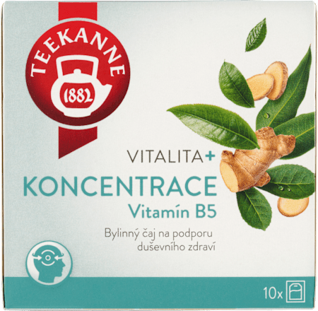 bylinný čaj Vitalita + koncentrace 10x1,8 g Teekanne
