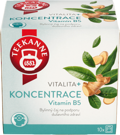 bylinný čaj Vitalita + koncentrace 10x1,8 g Teekanne