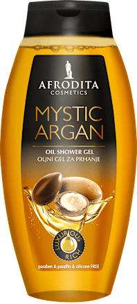 Oljni gel za tuširanje Mystic Argan  AFRODITA
