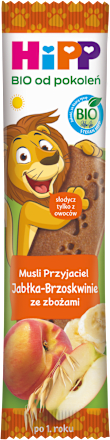 Batonik musli jabłka-brzoskwinie ze zbożami BIO HiPP