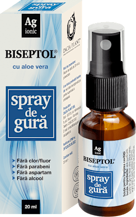 Spray de gură cu Aloe Vera, Biseptol Dacia Plant