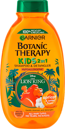 KIDS 2u1 kajsija dečiji šampon i balzam za kosu - Disney THE LION KING GARNIER BOTANIC THERAPY