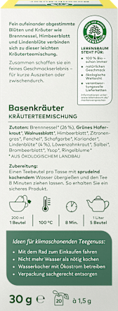 Kräutertee Basenkräuter (20 Beutel) LEBENSBAUM