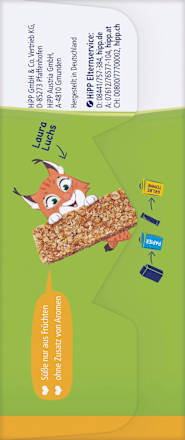 Fruchtriegel Hafer Pfirsich, ab 3 Jahren (5x20 g) HiPP