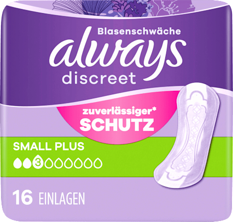 discreet Einlagen Inkontinenz Small Plus always