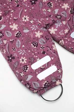 Schneeanzug mit Blumen-Muster, rosa, Gr. 74/80 Dimo