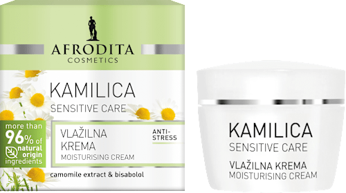 Hidratantna krema za lice za osjetljivu kožu Sensitive Care - kamilica  AFRODITA