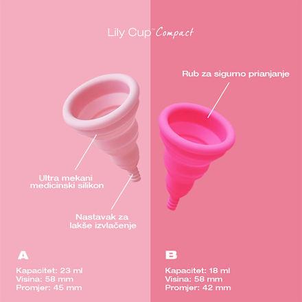 Lily Cup Compact B menstrualna čašica INTIMINA