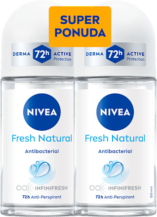 Deo roll-on Fresh Natural, duo pakiranje, 2 x 50 ml NIVEA