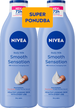 Mleko za telo Smooth Sensation - super ponudba, 2 × 400 ml NIVEA