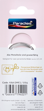 Schlüsselanhänger Acryl Herz Paradies