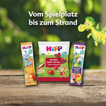 Kindersnack Mini Hafer-Herzen Erdbeere-Himbeere ab 3 Jahren HiPP