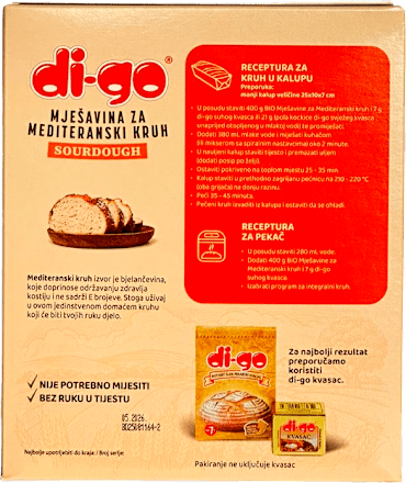 Mješavina za bio Multigrain kruh sa sjemenkama - Sourdough di-go