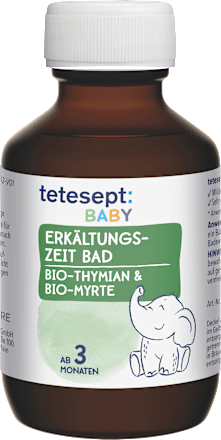 Baby Erkältungszeit Bad mit Thymian & Myrte tetesept