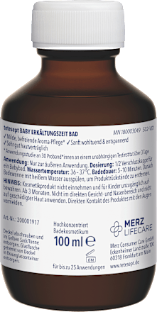 Baby Erkältungszeit Bad mit Thymian & Myrte tetesept