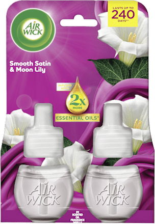 Punjenje za automatski osvježivač prostora Essential Oils – Moon Lily i Smooth Satin, 2 x 19 ml AIRWICK