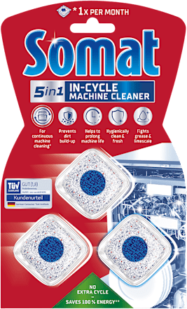 čistič myčky při plné myčce Somat