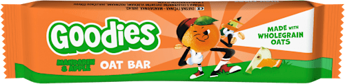 ovesná tyčinka s příchutí mandarinka a jablko Goodies