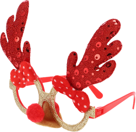 Okulary świąteczne z rogami renifera JUMI