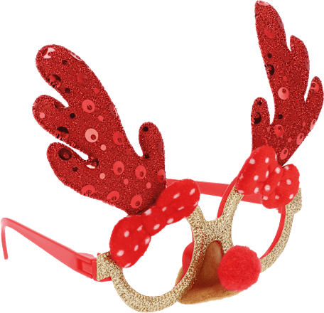 Okulary świąteczne z rogami renifera JUMI