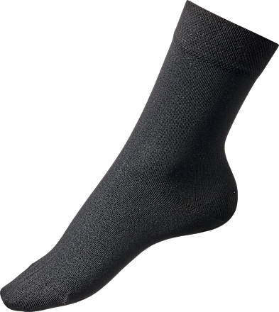 Socken mit Bio-Baumwolle schwarz Gr. 39-42 Fascino