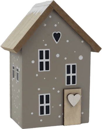 dekorace domek šedý velký  MOREX