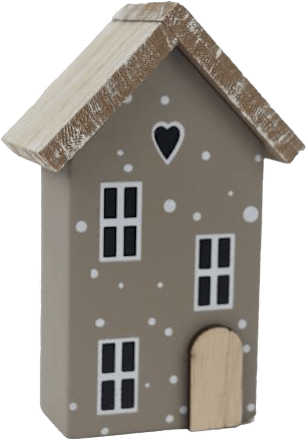 dekorační domek šedý malý MOREX