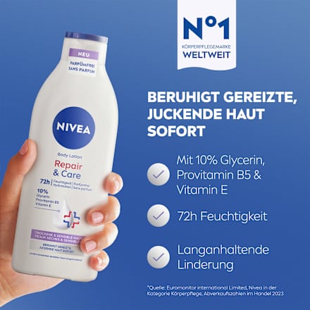 Bodylotion Repair&Care parfümfrei NIVEA