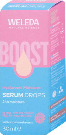 Pleťové sérum Boost Hyaluronic Moisture Drops WELEDA