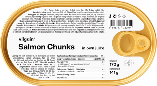 losos obecný filety ve vlastní šťávě vilgain