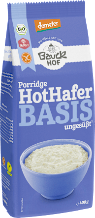 Porridge HotHafer Basis ungesüßt Bauck Mühle