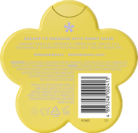 Dámsky telový sprej Sunny - Vanilla & Coconut DAISE