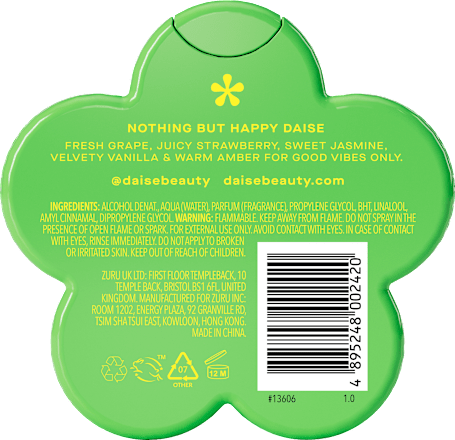 Dámsky telový sprej Happy - Grape & Amber DAISE