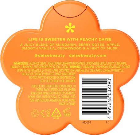 Dámsky telový sprej Peachy - Berry & Mandarin DAISE