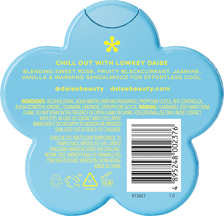 Dámsky telový sprej Lowkey - Rose & Sandalwood DAISE