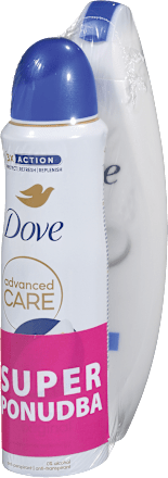 Gel za tuširanje + deodorant v spreju - super ponudba Dove